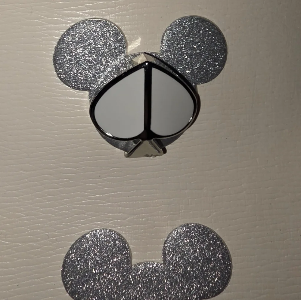 Disney Parks x Kate Spade NWT Platinum Mickey Icon Tote Set Dustbag Rare